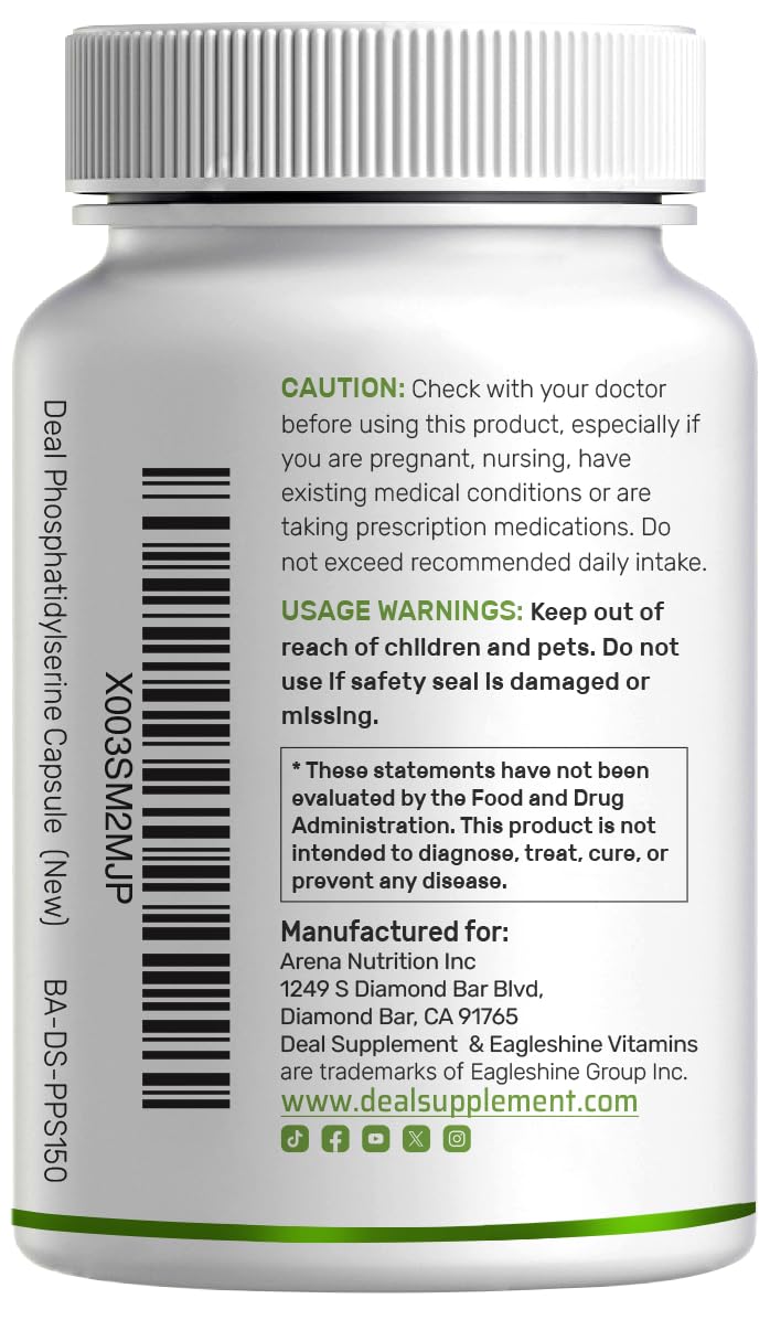 Phosphatidylserine sunflower lecithin bottle dispense: easy portion control for consistency.