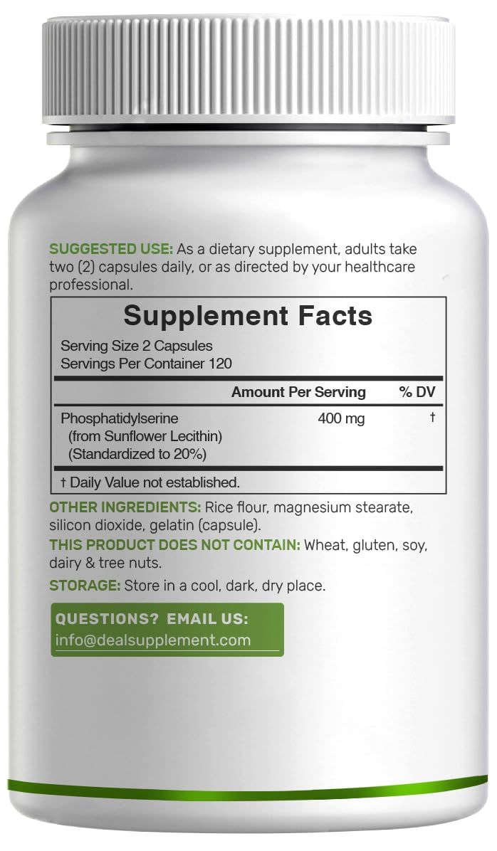 Phosphatidylserine sunflower lecithin nutrition facts: non-GMO and allergen-free options.
