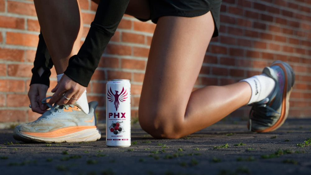 PHX Hydration Energy vitamin pack graphic emphasizing the B vitamins