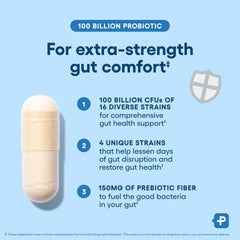 Physician's CHOICE delayed-release capsules protect probiotics until the gut.