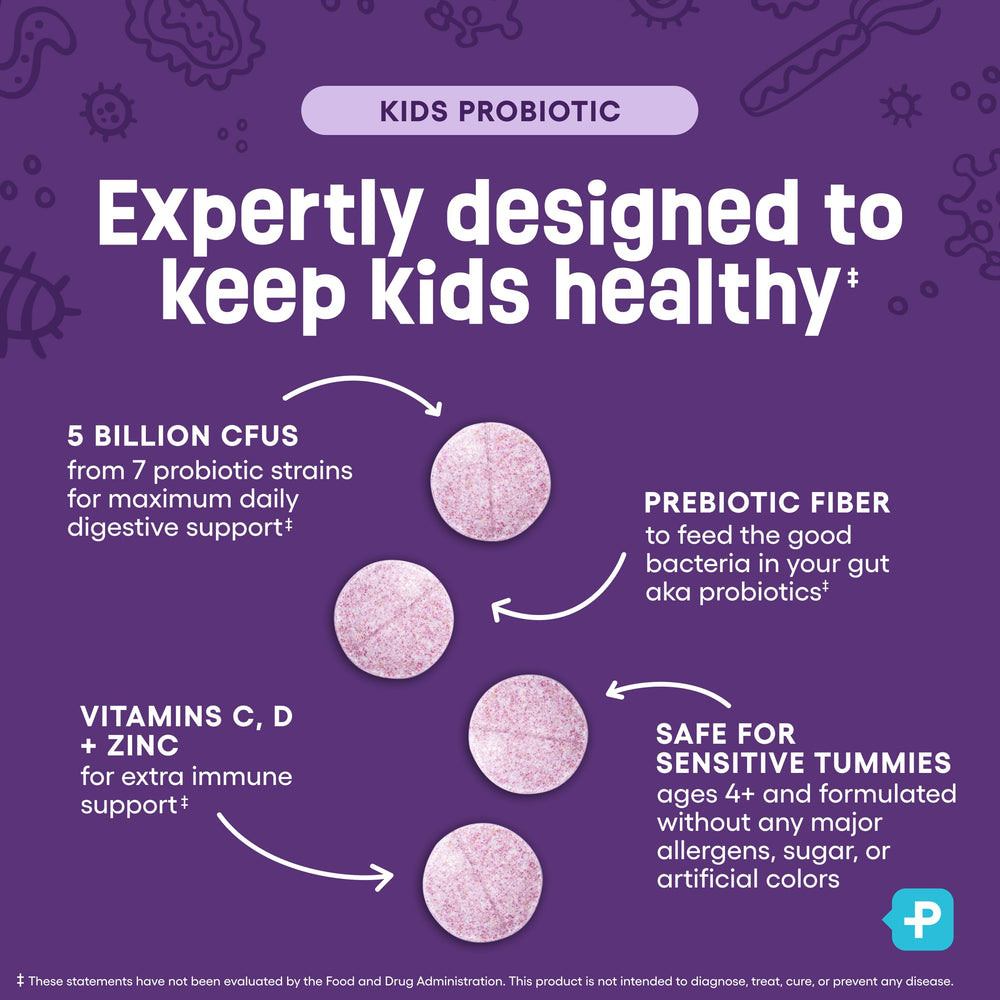 Physician's CHOICE organic prebiotics and vitamins label highlighting nutrient support.
