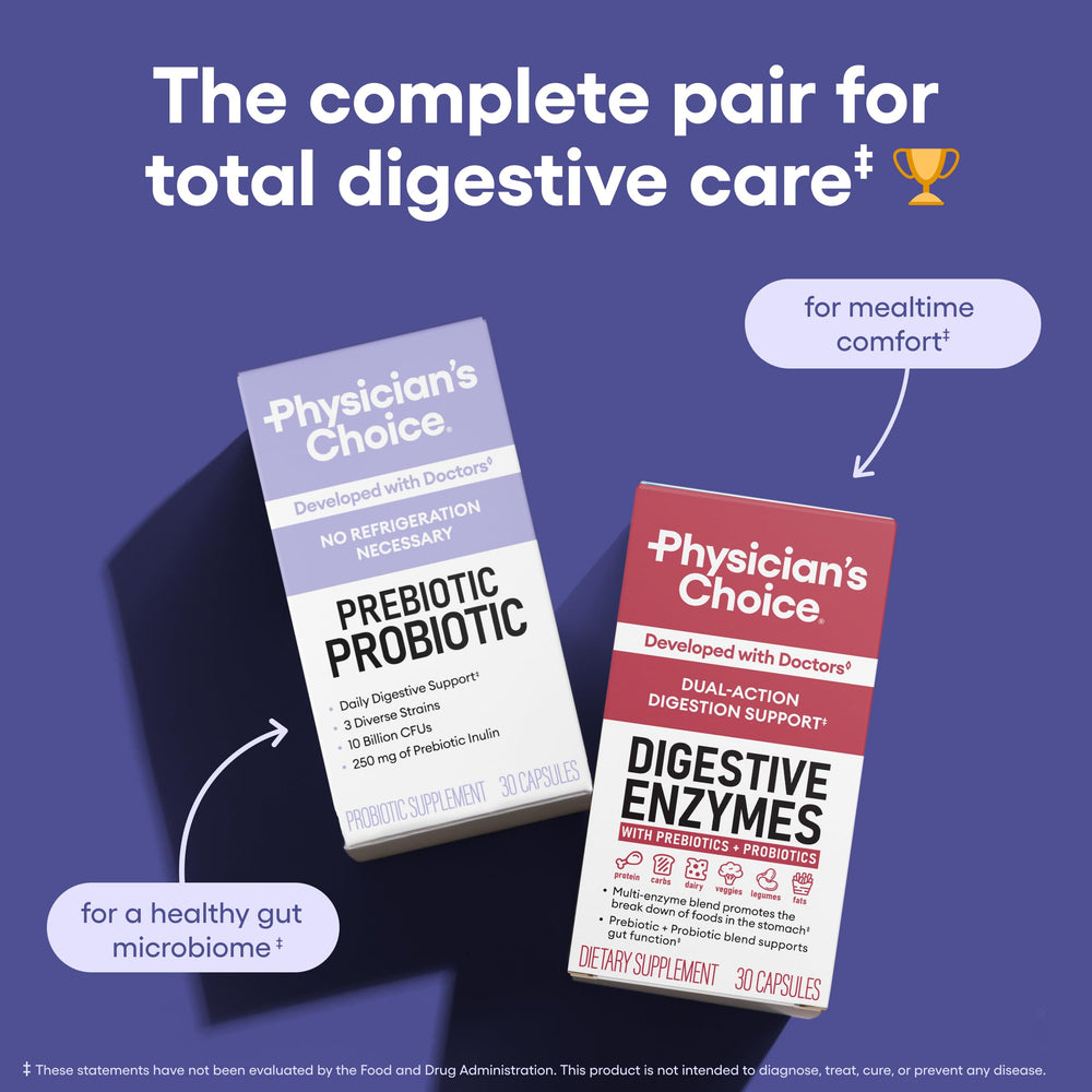 Physician's CHOICE Prebiotic-Probiotic in-store display highlights shelf appeal