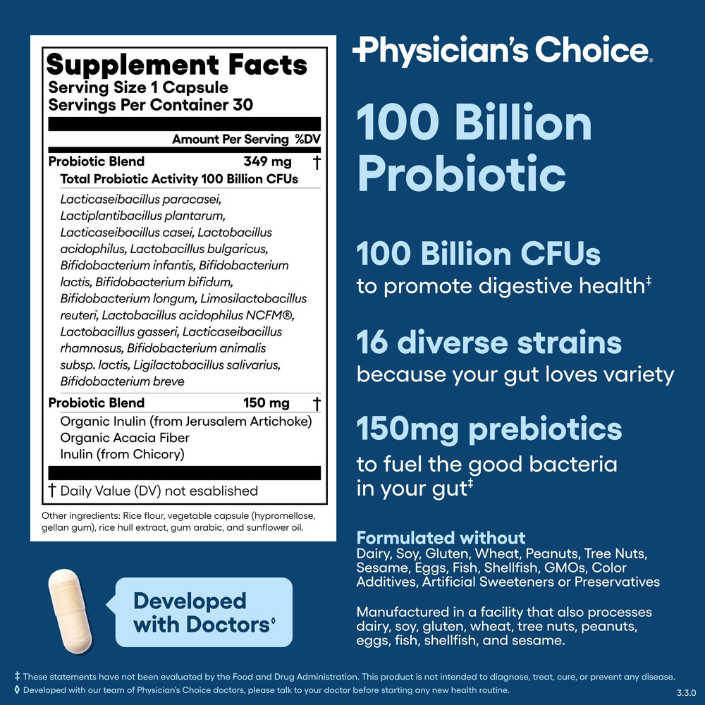 Physician's CHOICE shelf-stable packaging keeps potency until expiration.