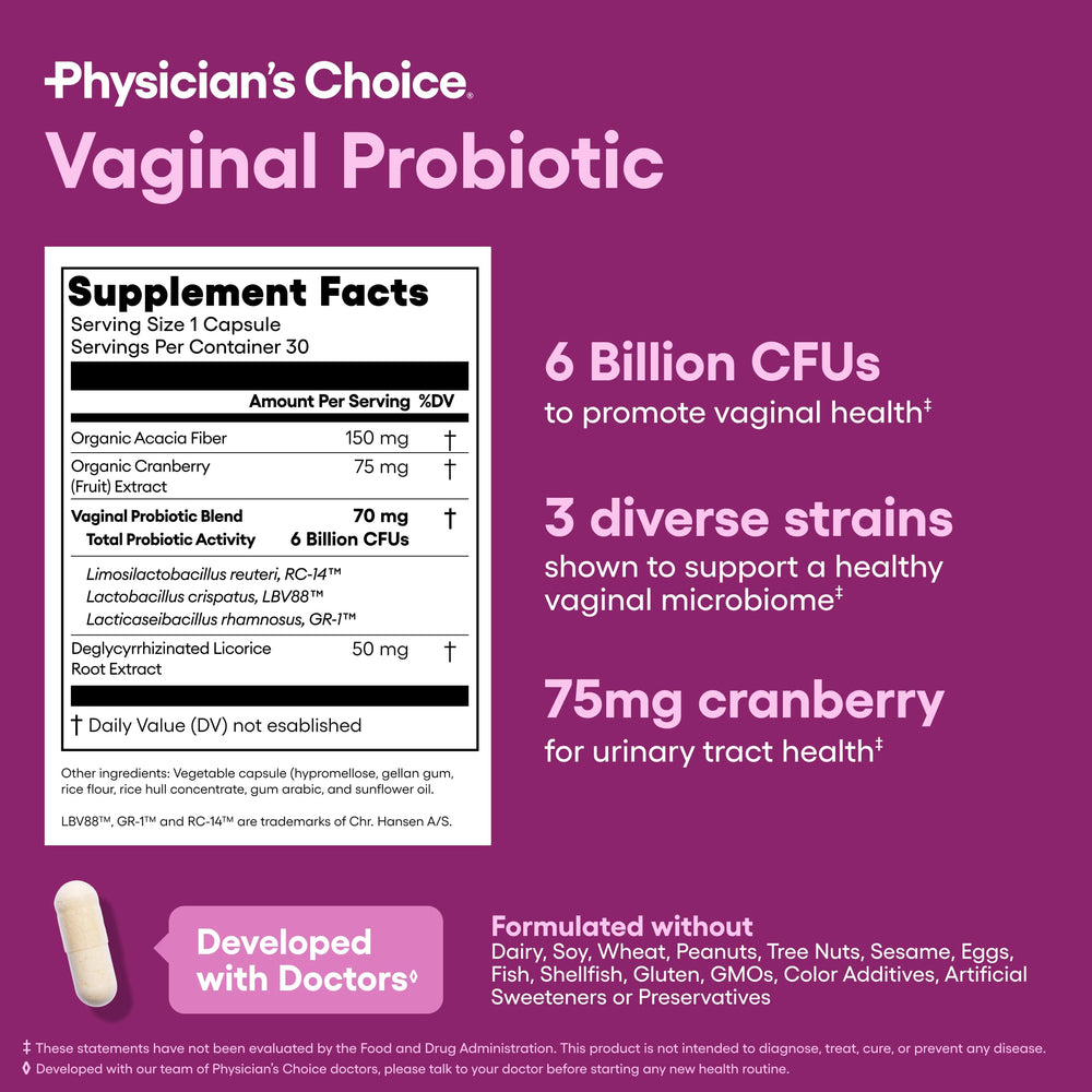 Physician's CHOICE third-party tested seal—supported by independent quality checks.