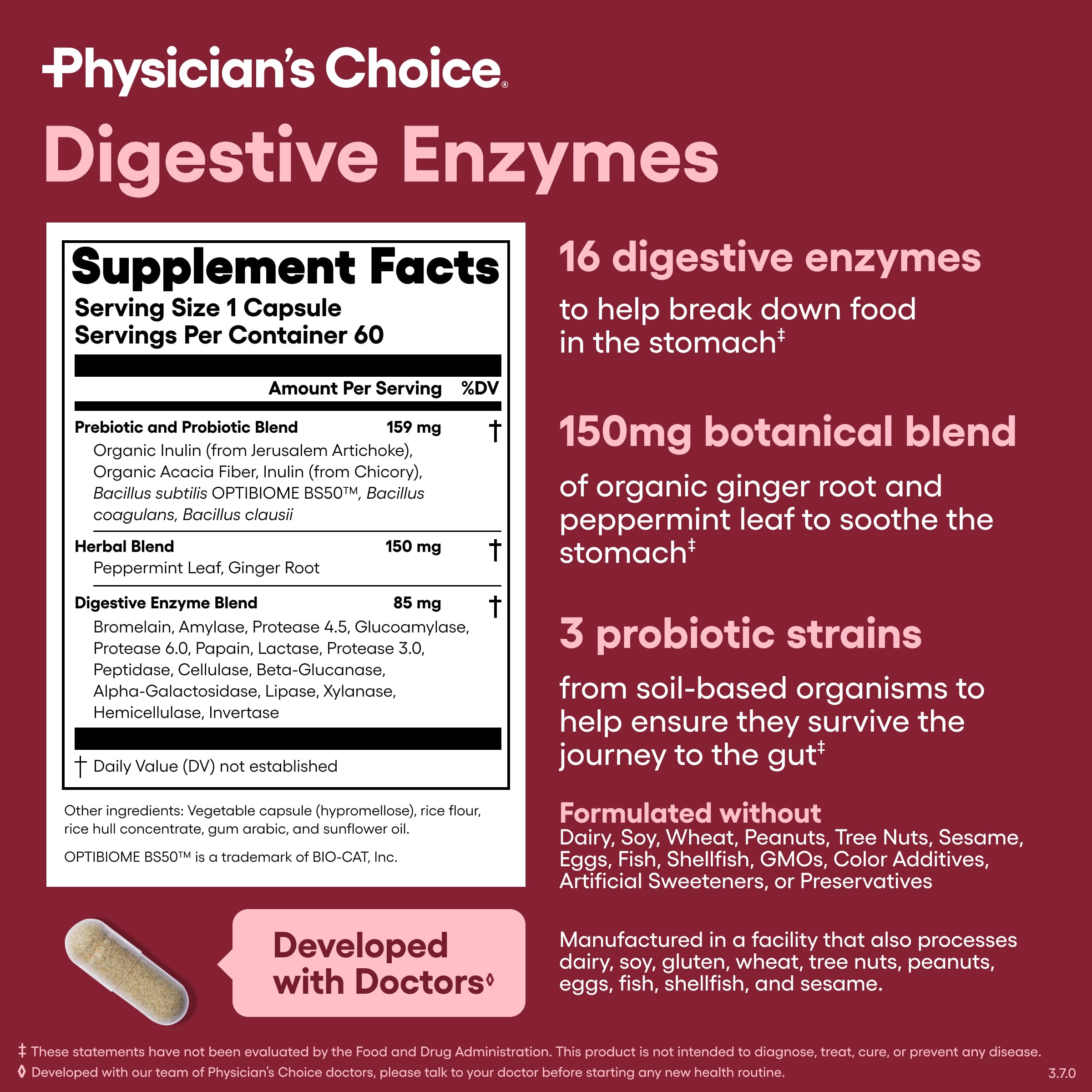 Physician's CHOICE lifestyle scene illustrating relief from bloating after meals.