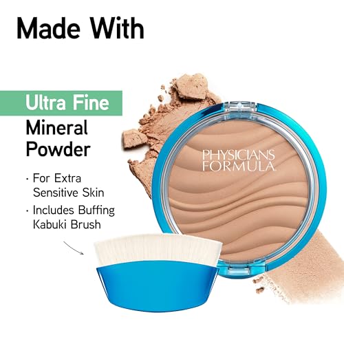 Physicians Formula air-cushion blender sponge used for even coverage.