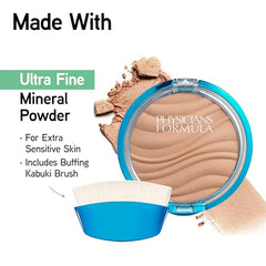 Physicians Formula air-cushion blender sponge used for even coverage.