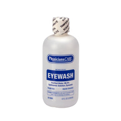 PhysiciansCare Eye Wash bottle front view for quick, controlled irrigation.