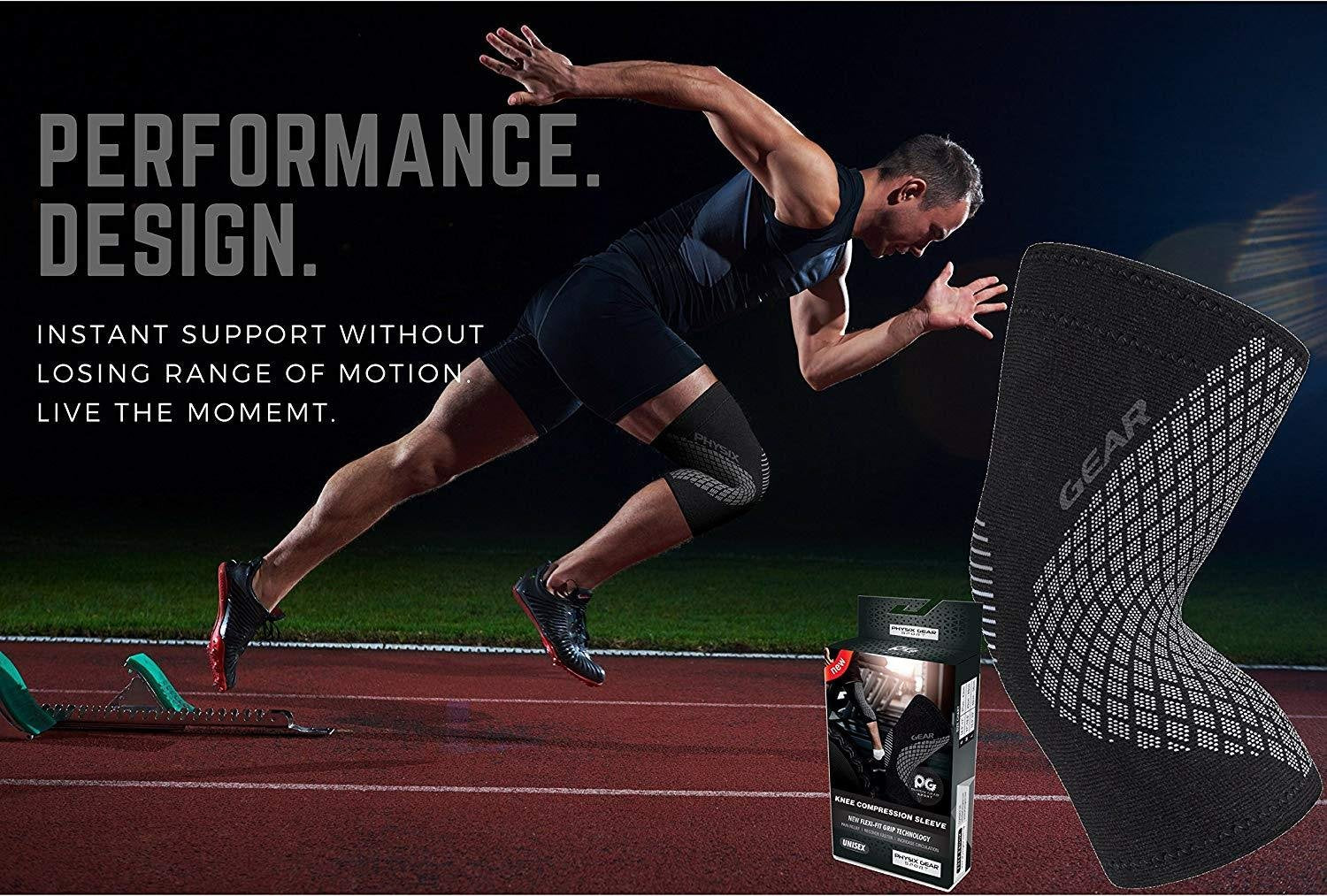 Physix Gear Knee stability during running drills and dynamic movements.