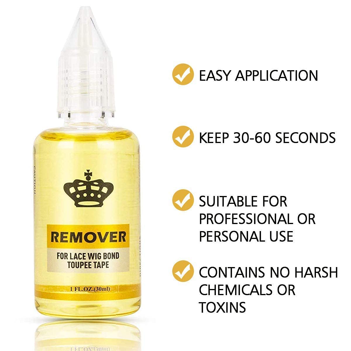 Piaou adhesive remover bottle spray simplifies the process while protecting scalp and hair.