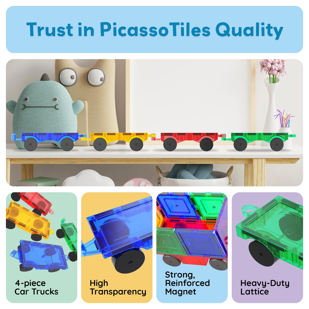 PicassoTiles durable construction supports safe long-lasting play.