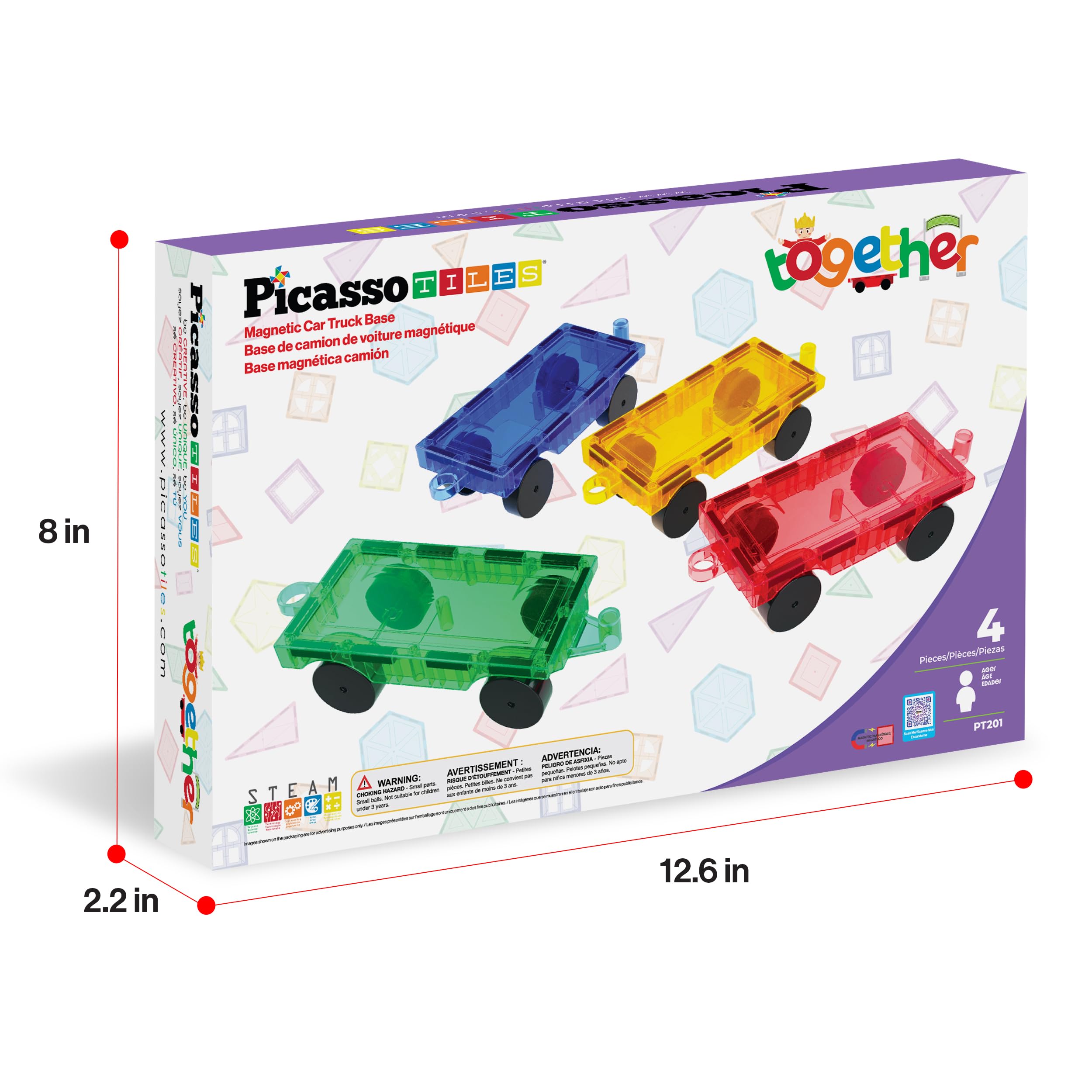 PicassoTiles STEM play boosts spatial thinking and problem solving.