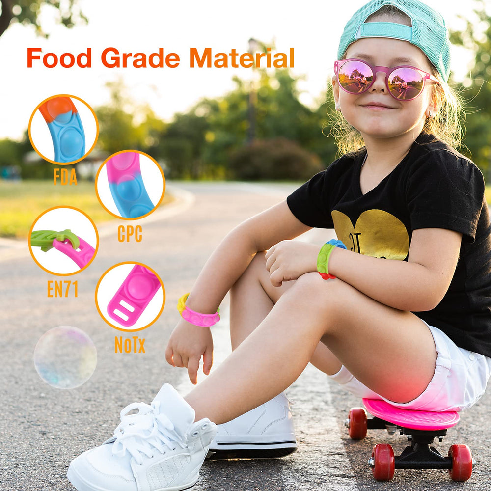 PICcircuit fidget bracelet in classroom prizes showcases quick, quiet fidgeting during lessons.