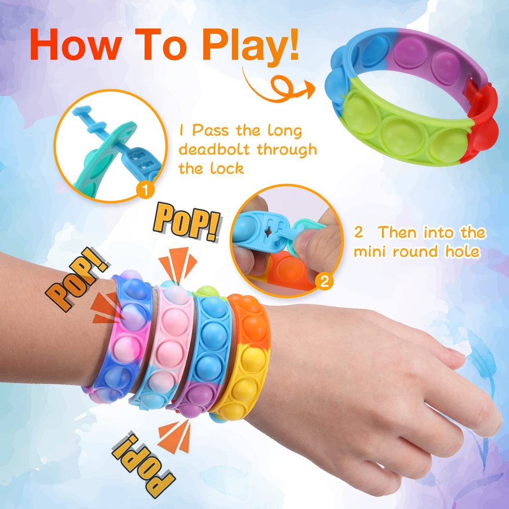 PICcircuit silicone bracelet soft bubbles closeup demonstrates gentle, reusable stress-relief for desks.