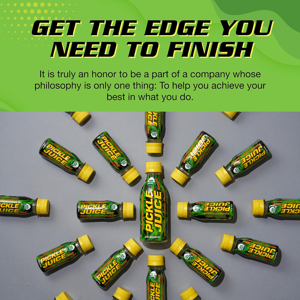 Display showing 24-pack of Pickle Juice Sports Drink