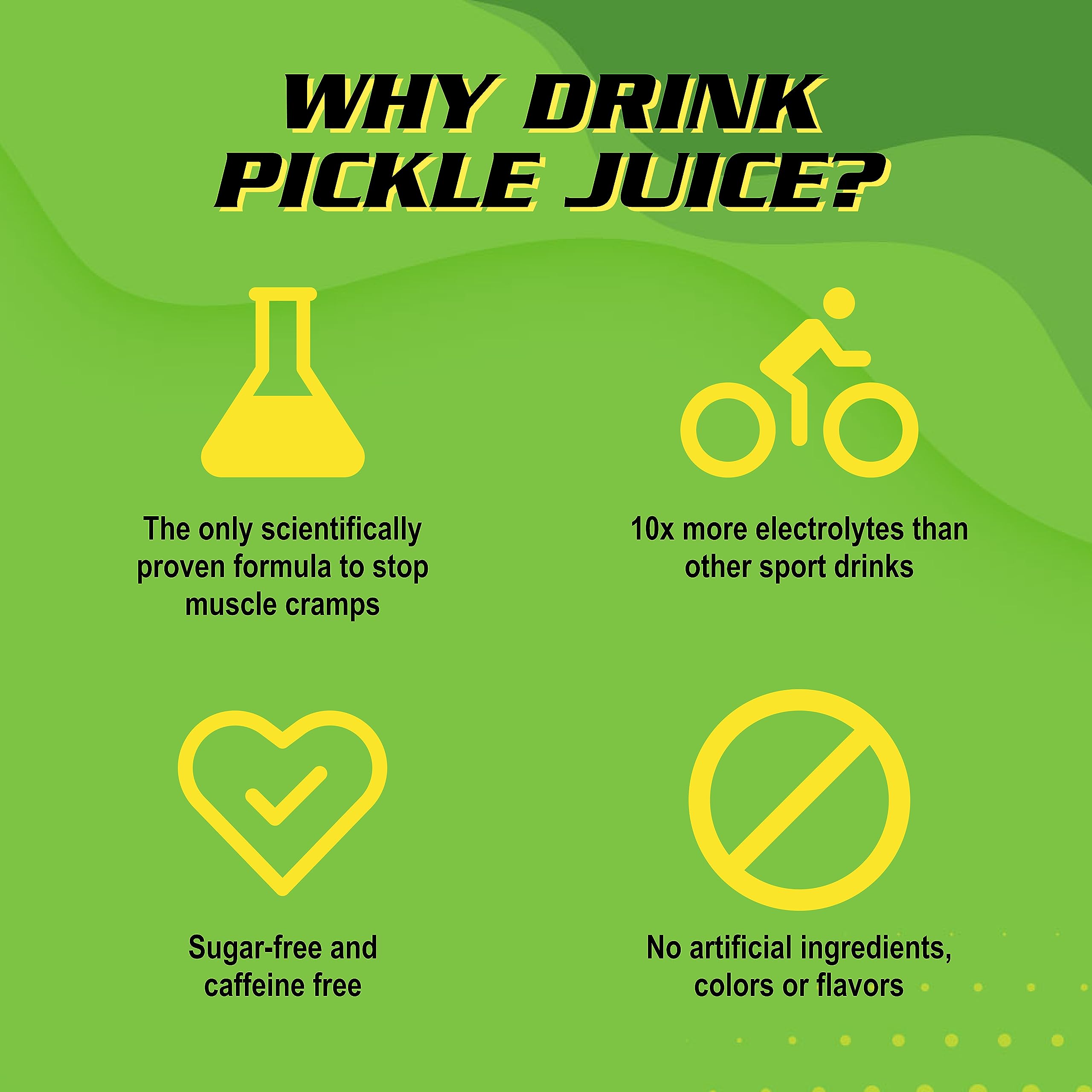 Nighttime use scenario showing Pickle Juice for cramps