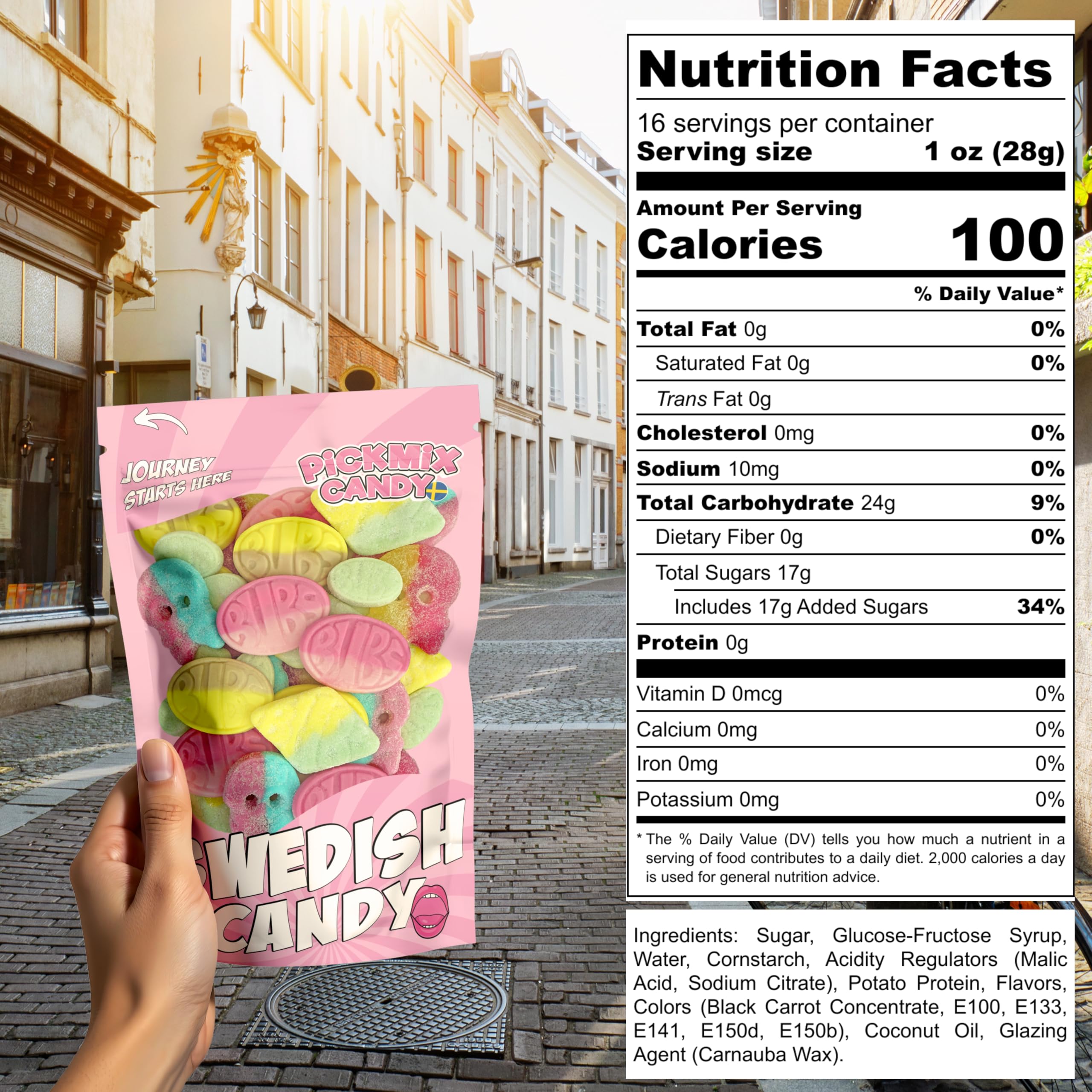 Pickmix Candy Sweden BUBS dizzy skulls add bold, fun textures to snacks