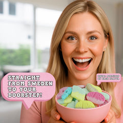 Pickmix Candy Sweden BUBS sour skulls deliver tangy contrast for party bites