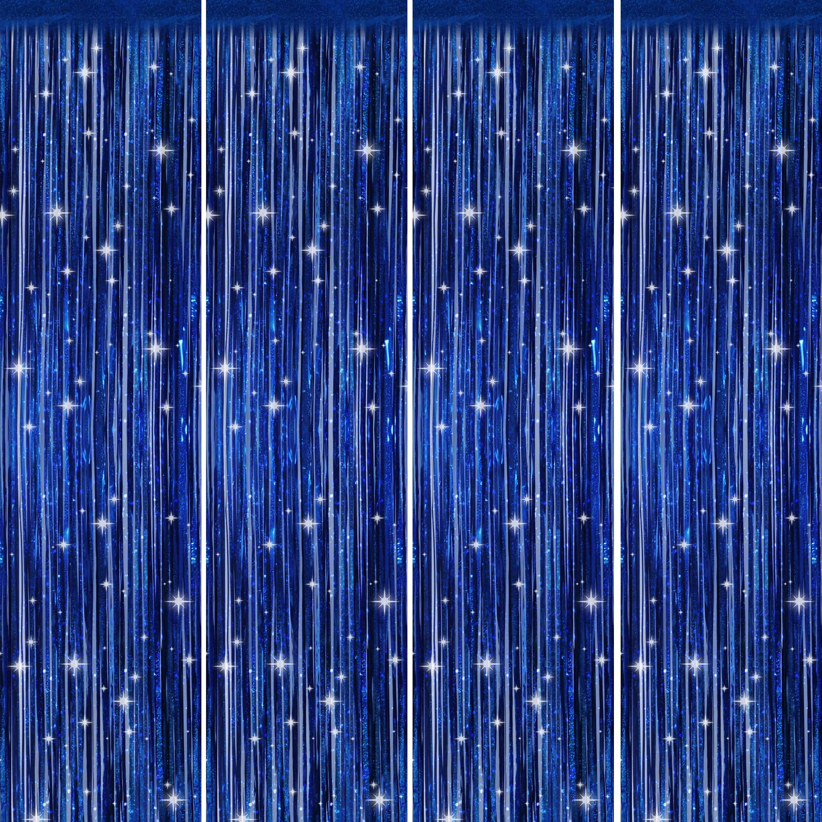 Picoway blue doorway backdrop curtain doubles as stylish entrance accent