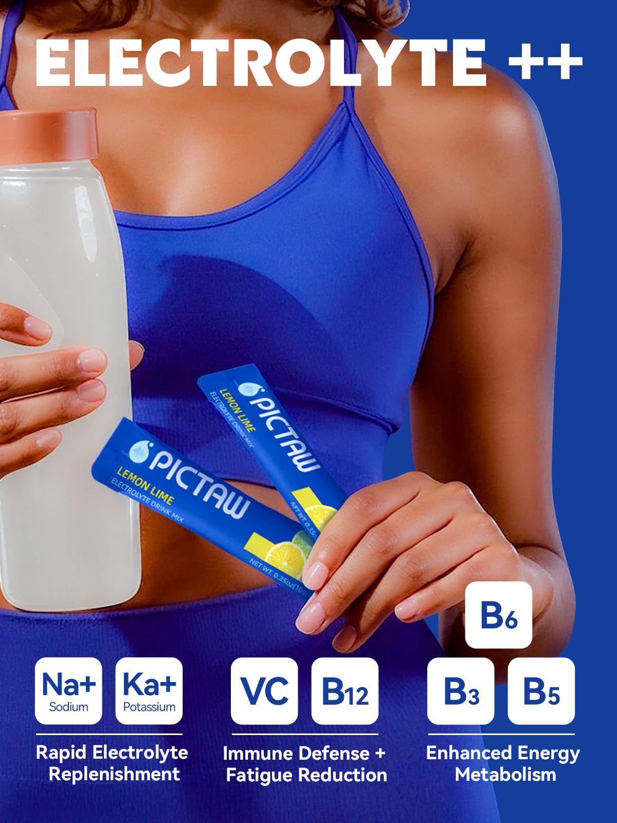 PICTAW natural fruit flavors deliver clean taste for daily rehydration