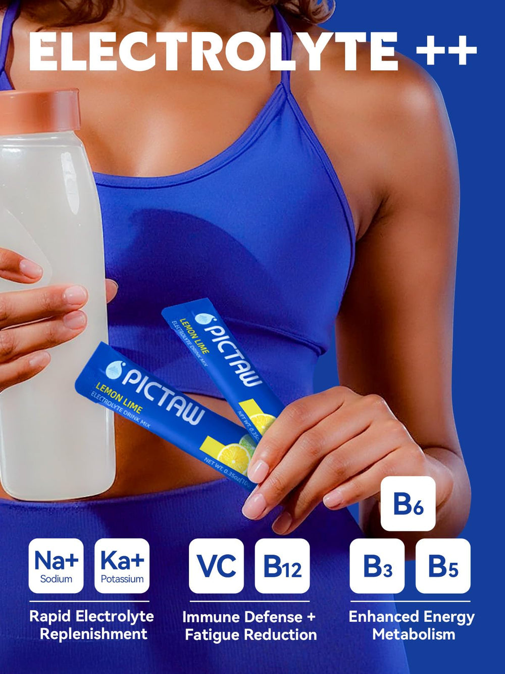 PICTAW natural fruit flavors deliver clean taste for daily rehydration
