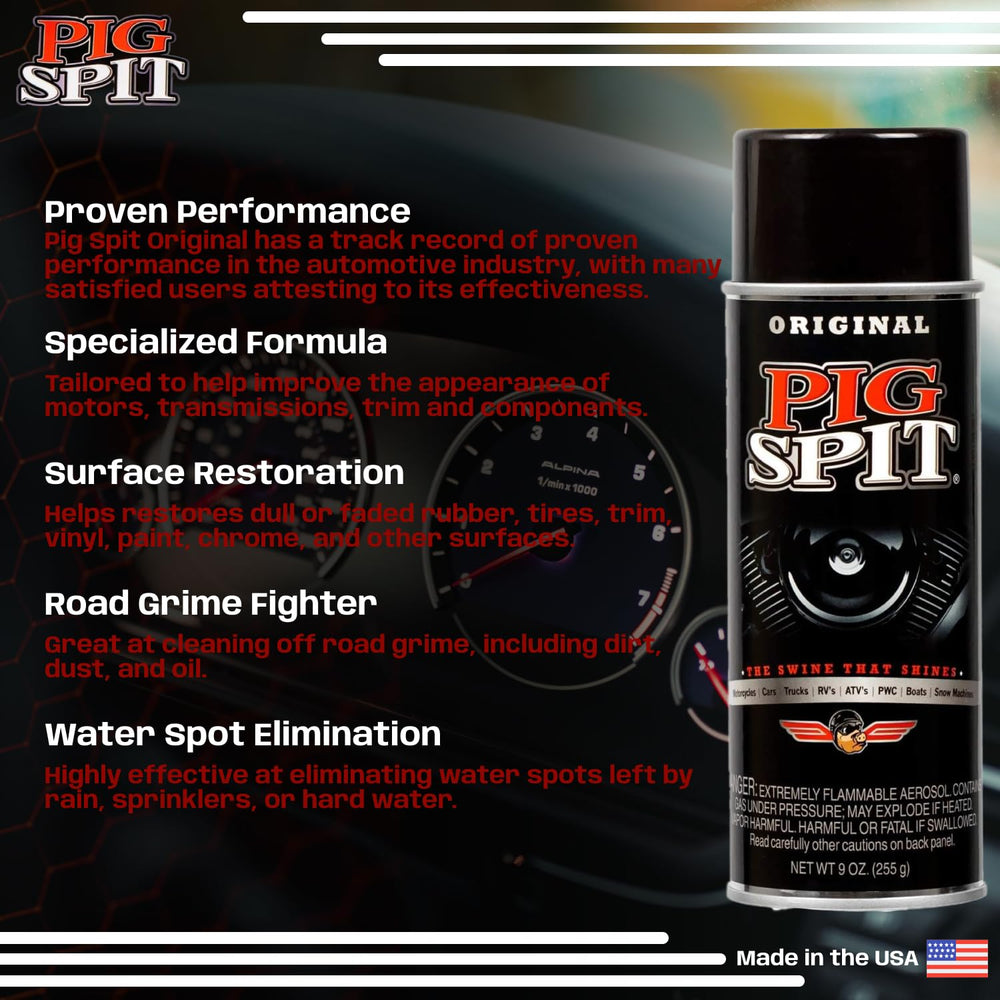 PIG SPIT Original protective shine film guards against dirt and UV