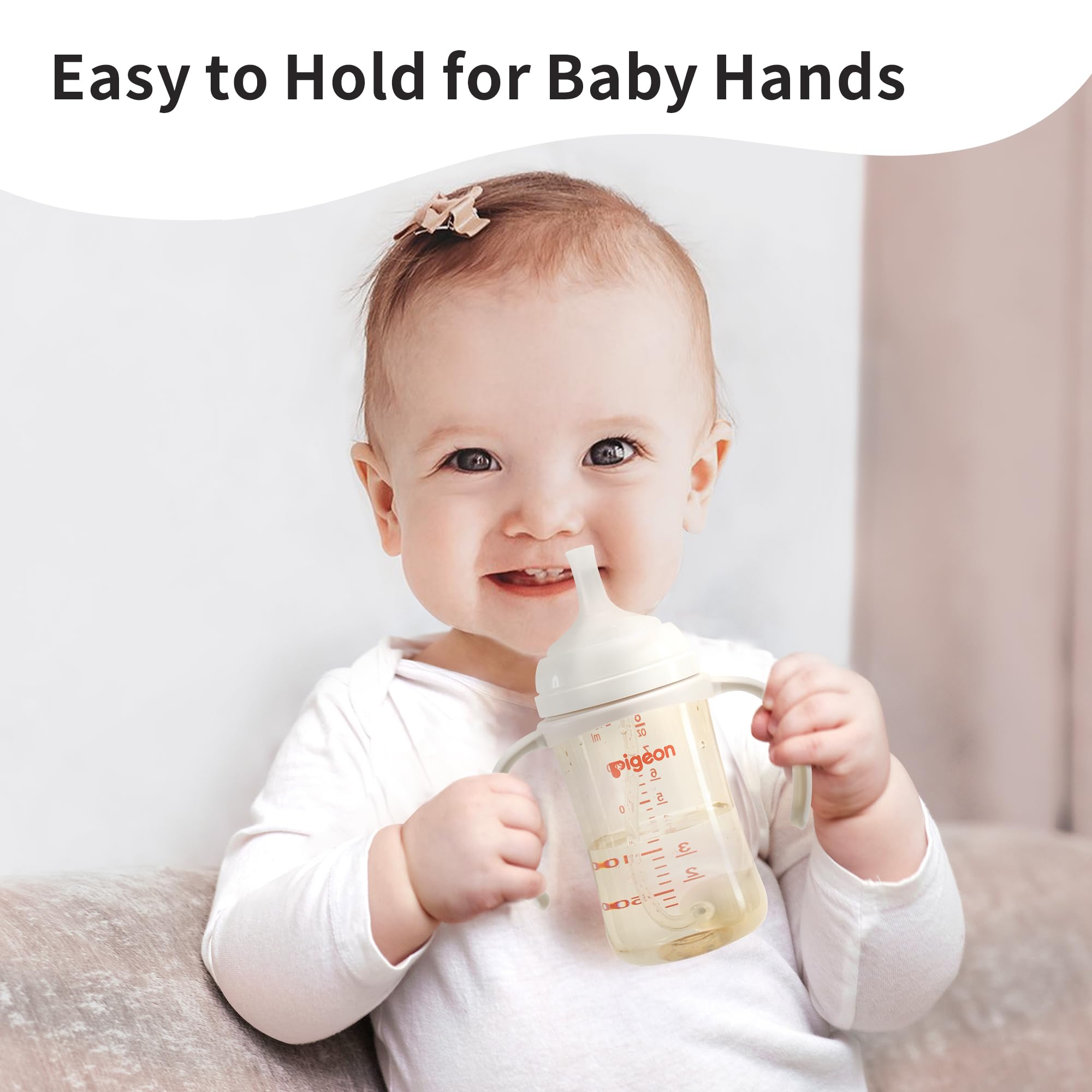 PIGEON bottle handle installation gray guides quick, secure attachment to the bottle neck.