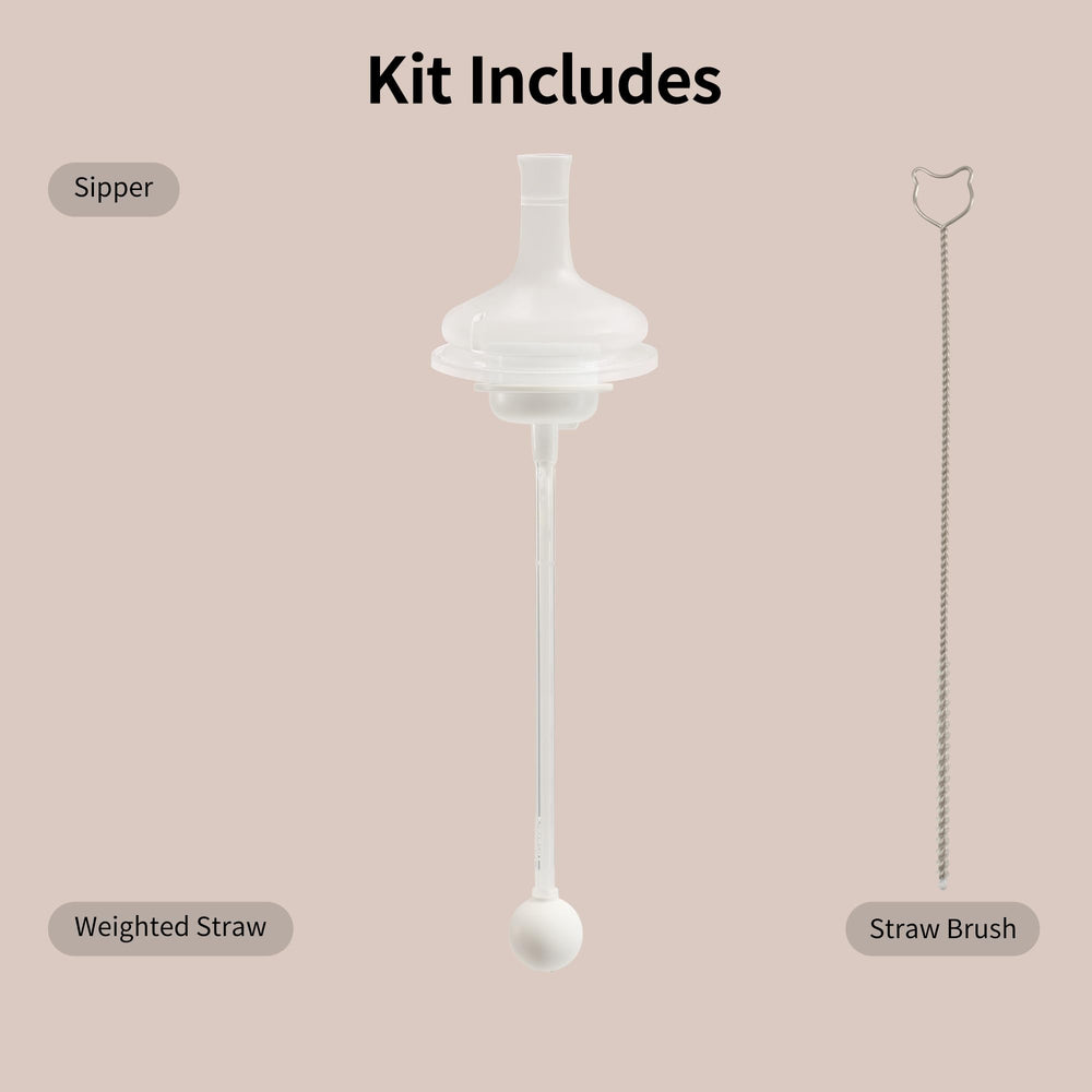 Pigeon gravity ball straw rotates 360° for comfortable drinking.