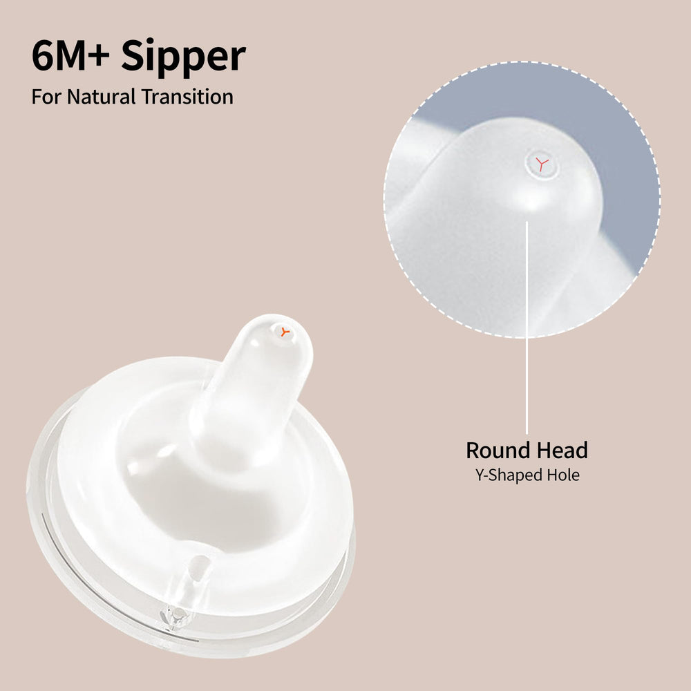 Pigeon two-stage buckle for a leak-proof, easy-to-clean experience.