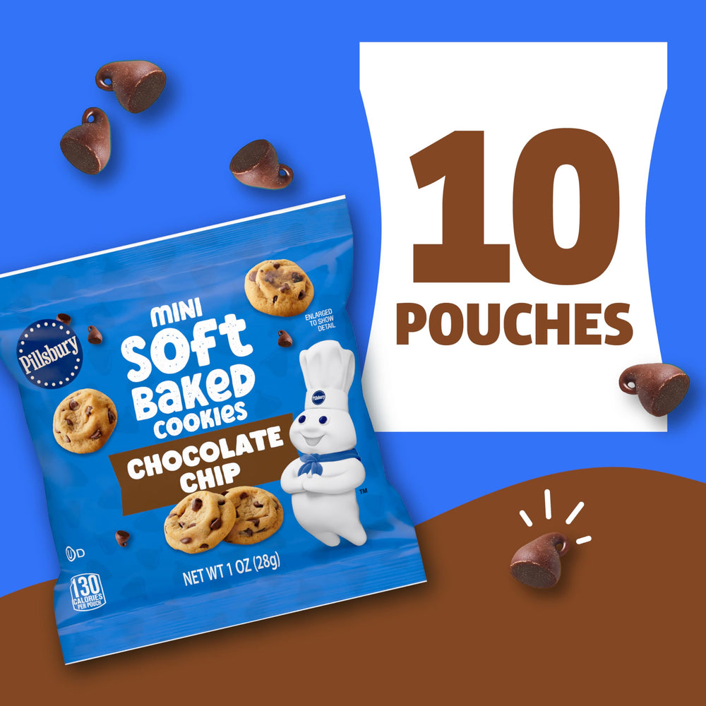 Pillsbury mini soft baked cookies in hand for a quick on-the-go snack