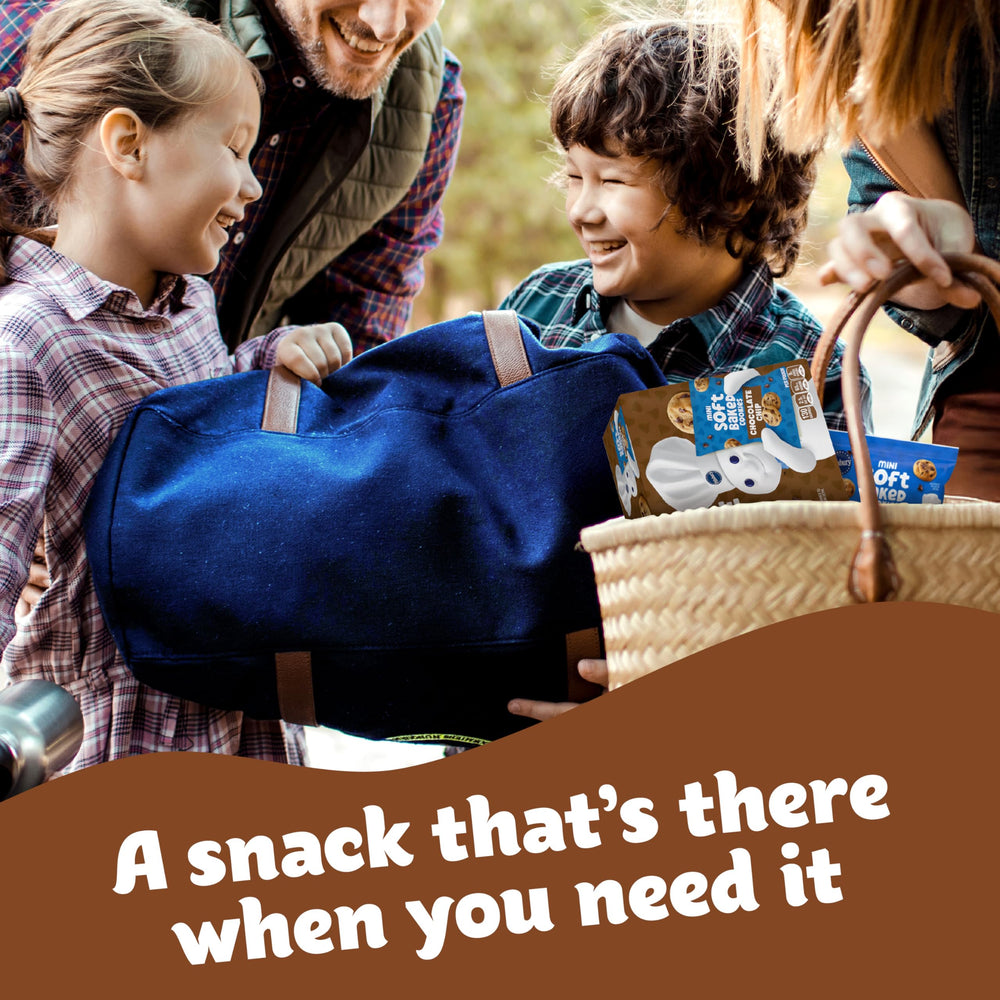 Pillsbury mini soft baked cookies in lunchbox, kid-friendly snack