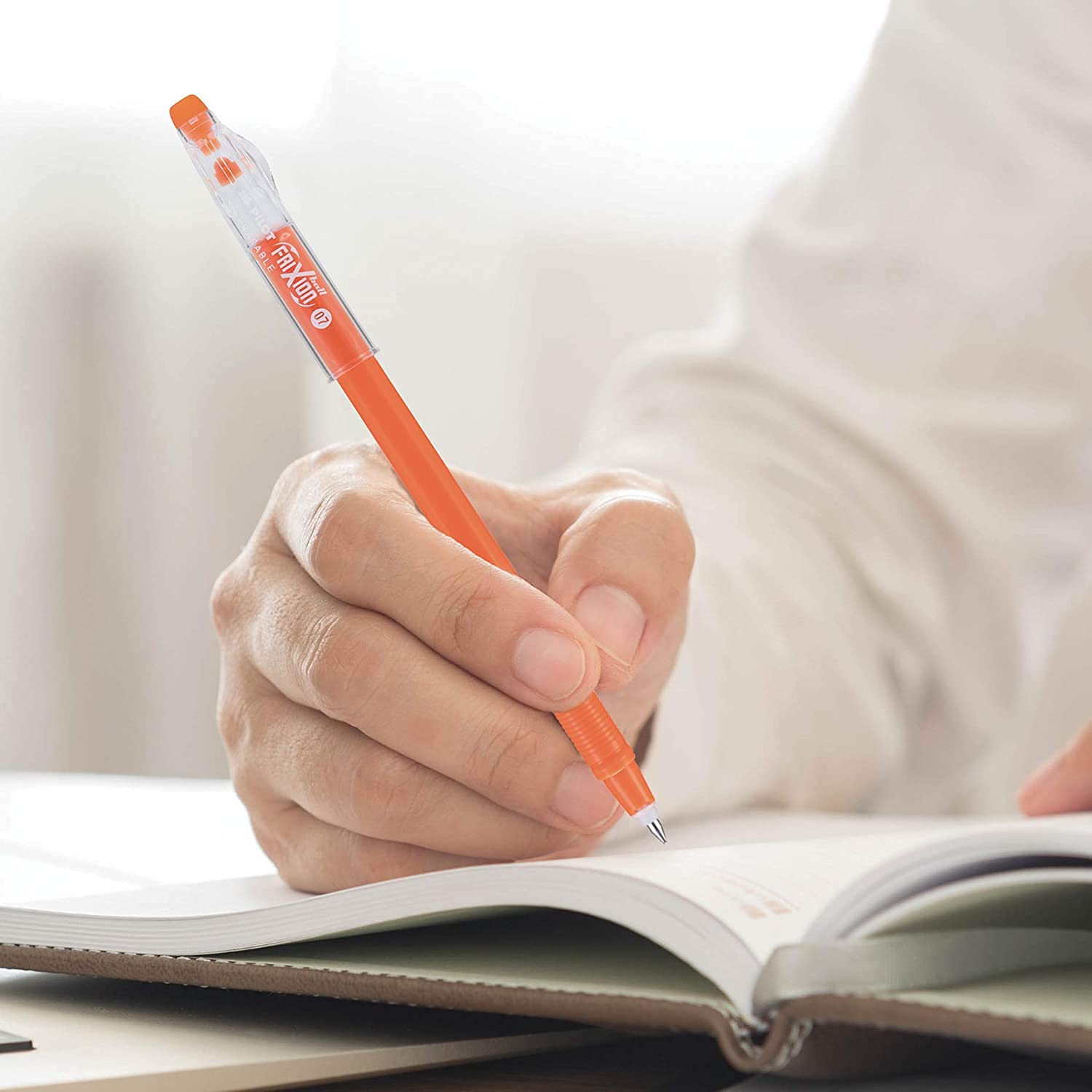 PILOT FriXion ColorSticks writing sample demonstrates smooth, erasable color notes.