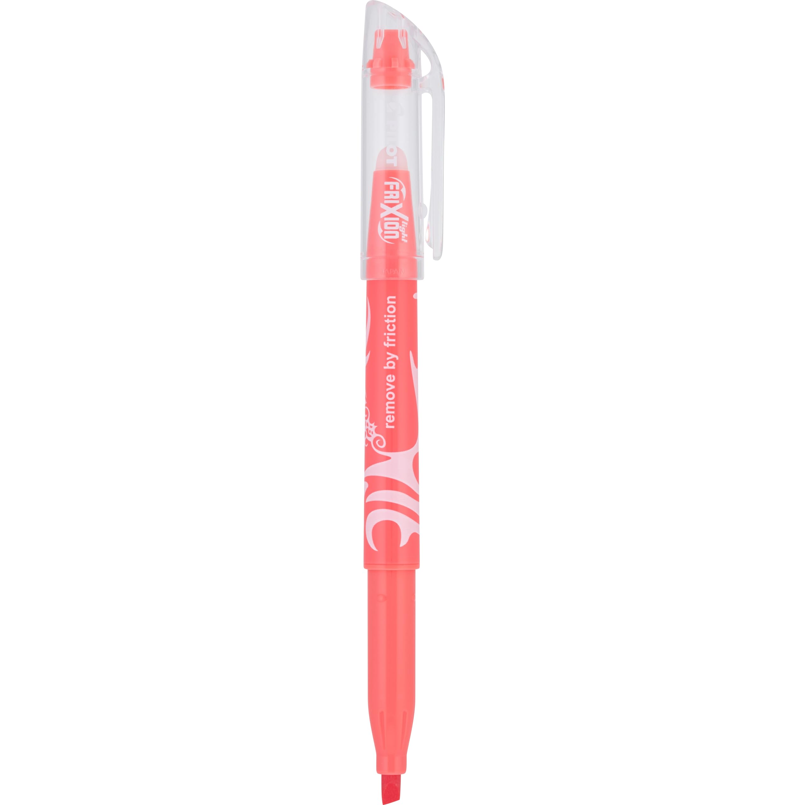 PILOT FriXion Light Pastel highlighters 14-pack eraser demo highlights erasable results.