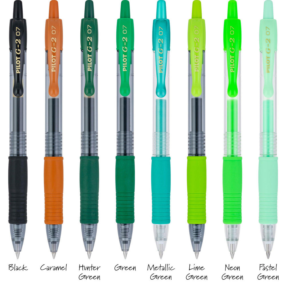 PILOT G2 Boost Greens ergonomic grip supports comfortable writing during sessions.