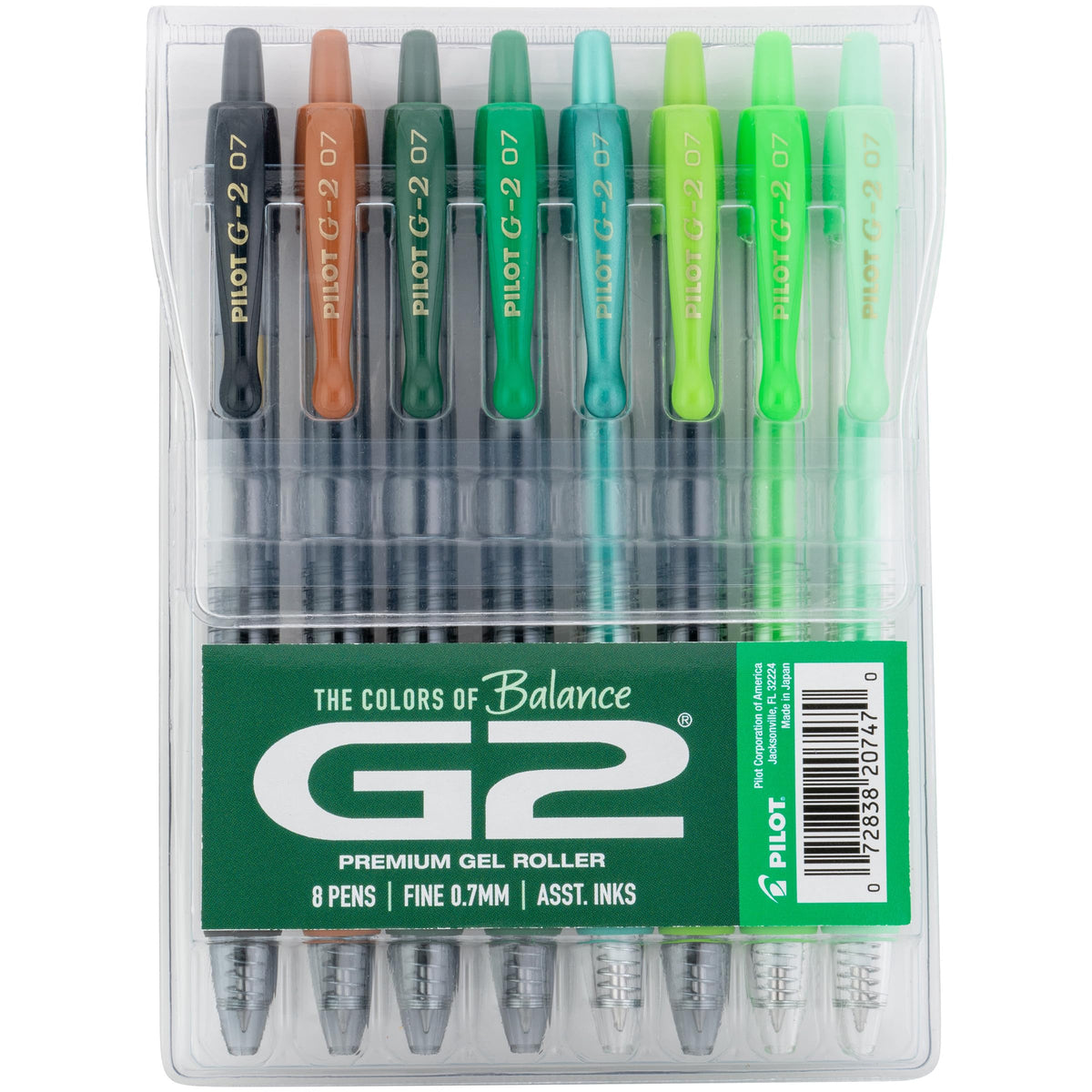PILOT G2 Boost Greens pen closeup shows smooth gel ink for precise lines.