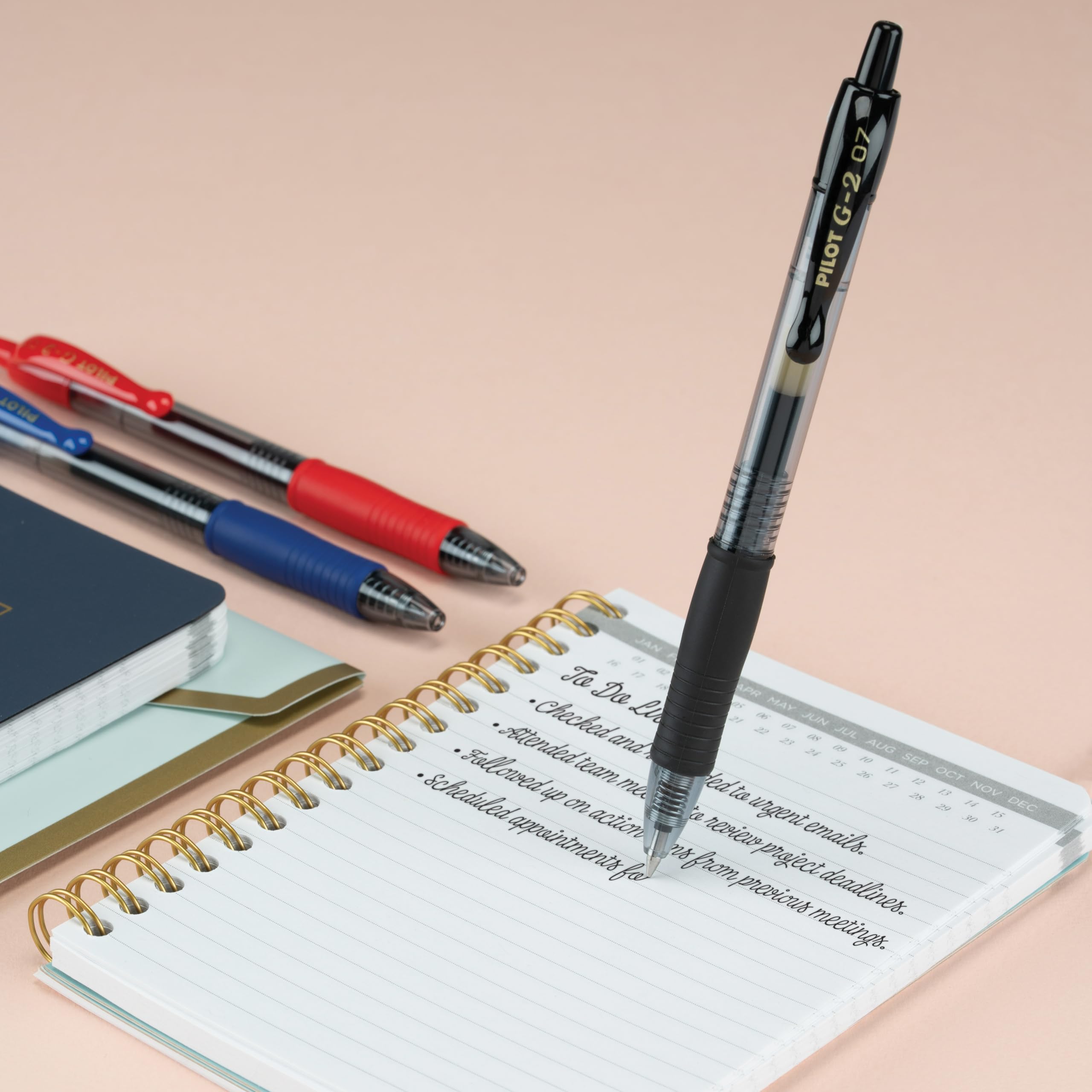 PILOT G2 Rainbow Colors Pack fine point 0.7 mm for clean precise lines.