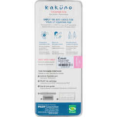 Pilot Kakuno pink cap showing comfortable hexagonal grip