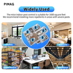 Six-pack packaging of PIMAG pest control devices in black packaging