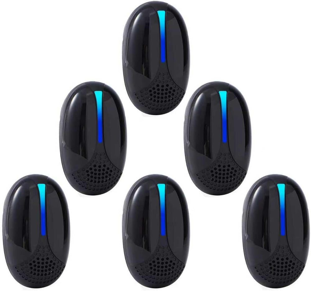 PIMAG Upgraded Ultrasonic Repeller plugged into outlet for indoor pest control