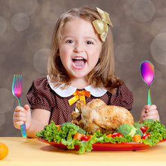 Pimoys bear-engraved utensils add friendly charm to every meal.