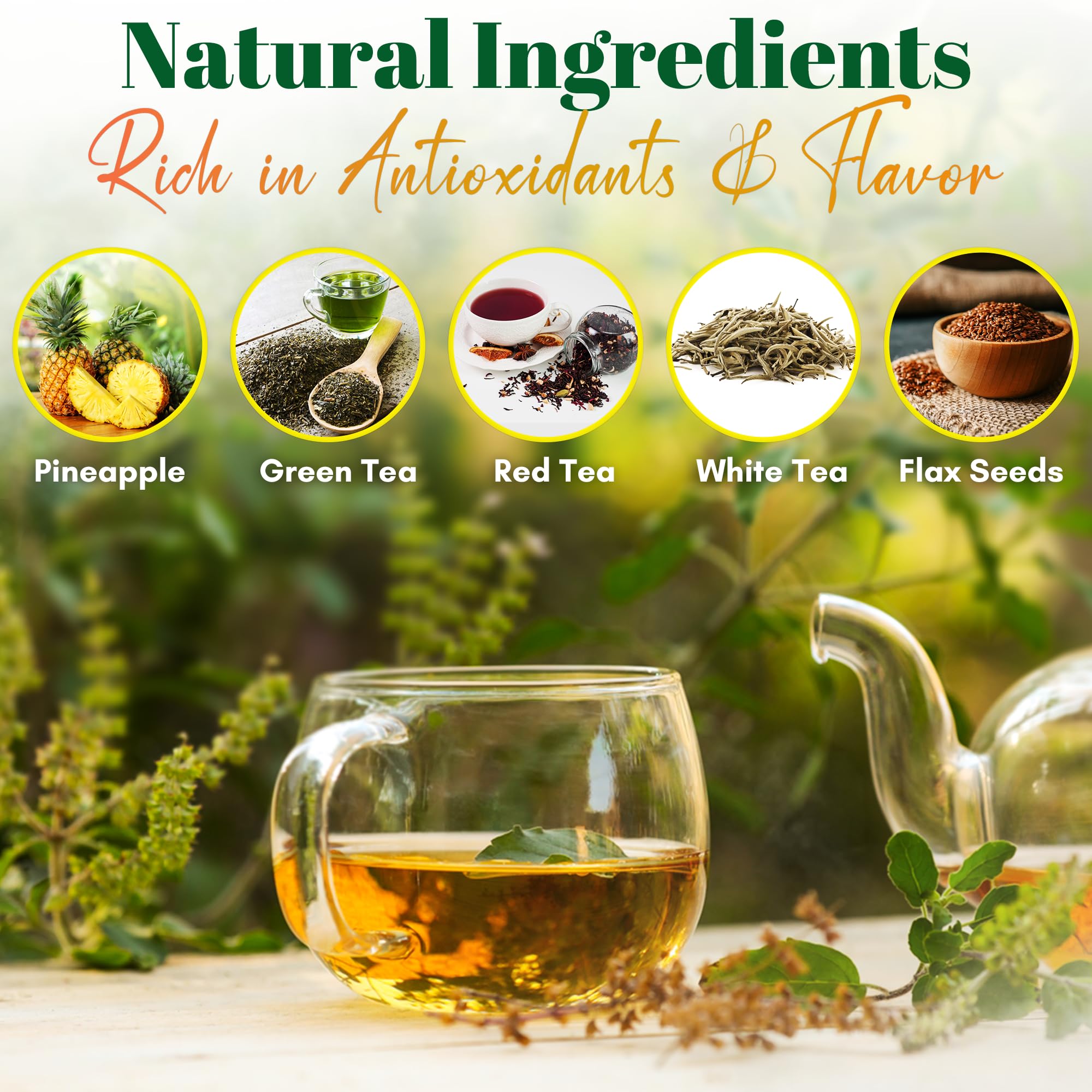 PIÑALIM pineapple tea label detail showcasing strength notes and blend clarity