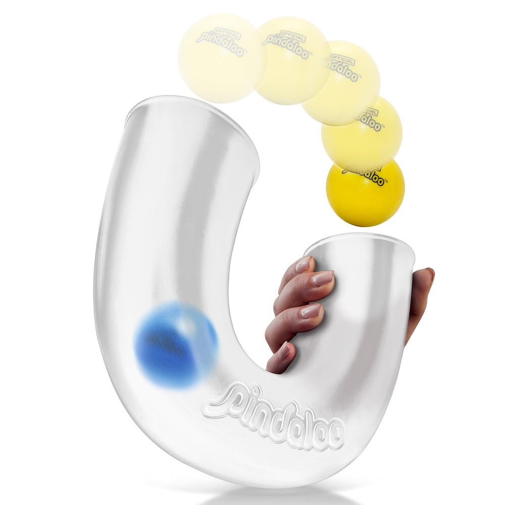 Pindaloo original tube with balls for looping play and coordination practice