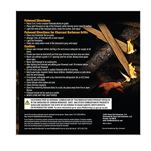 Pine Mountain StarterStikk campfire use for reliable fatwood lighting.