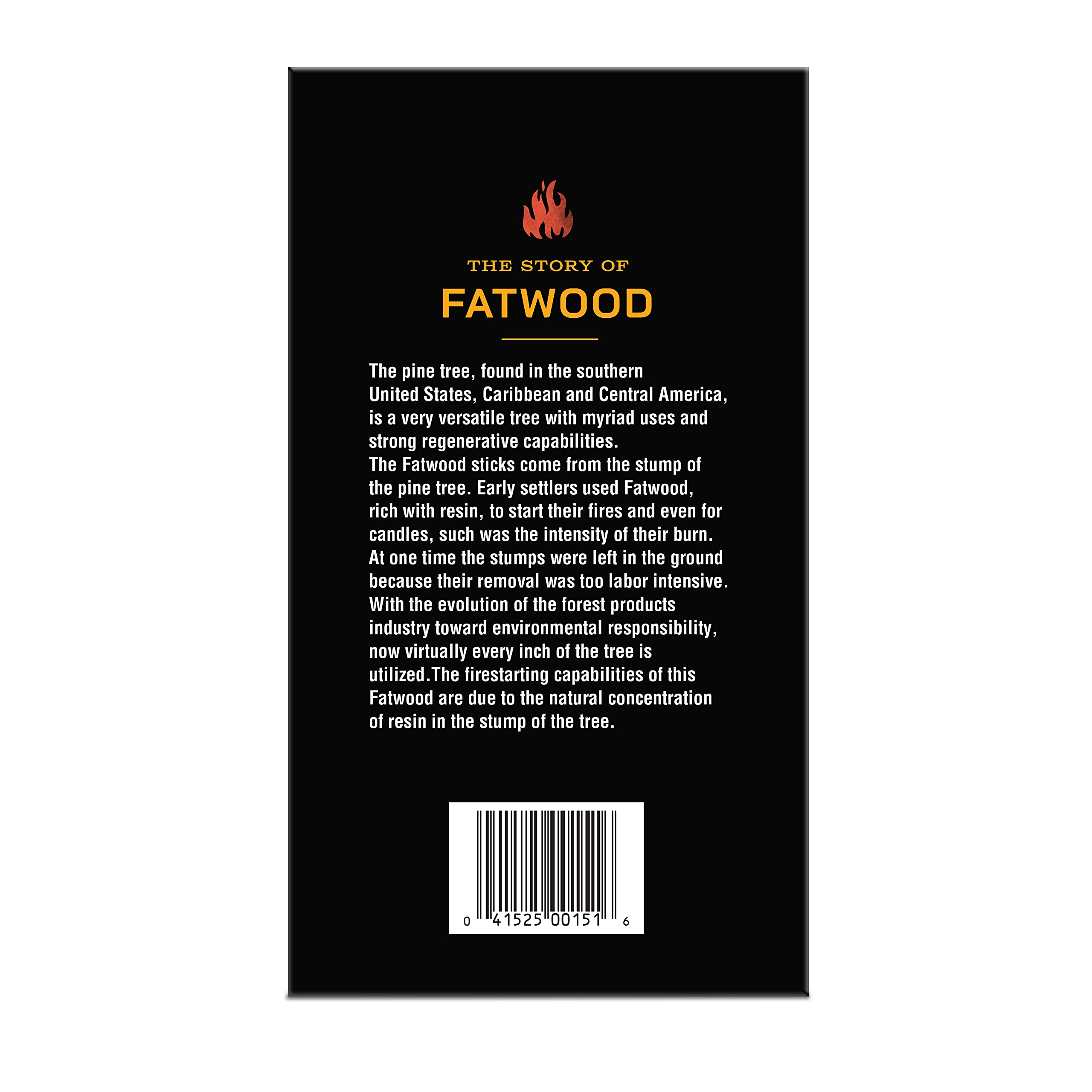 Pine Mountain StarterStikk natural fatwood for clean burn.