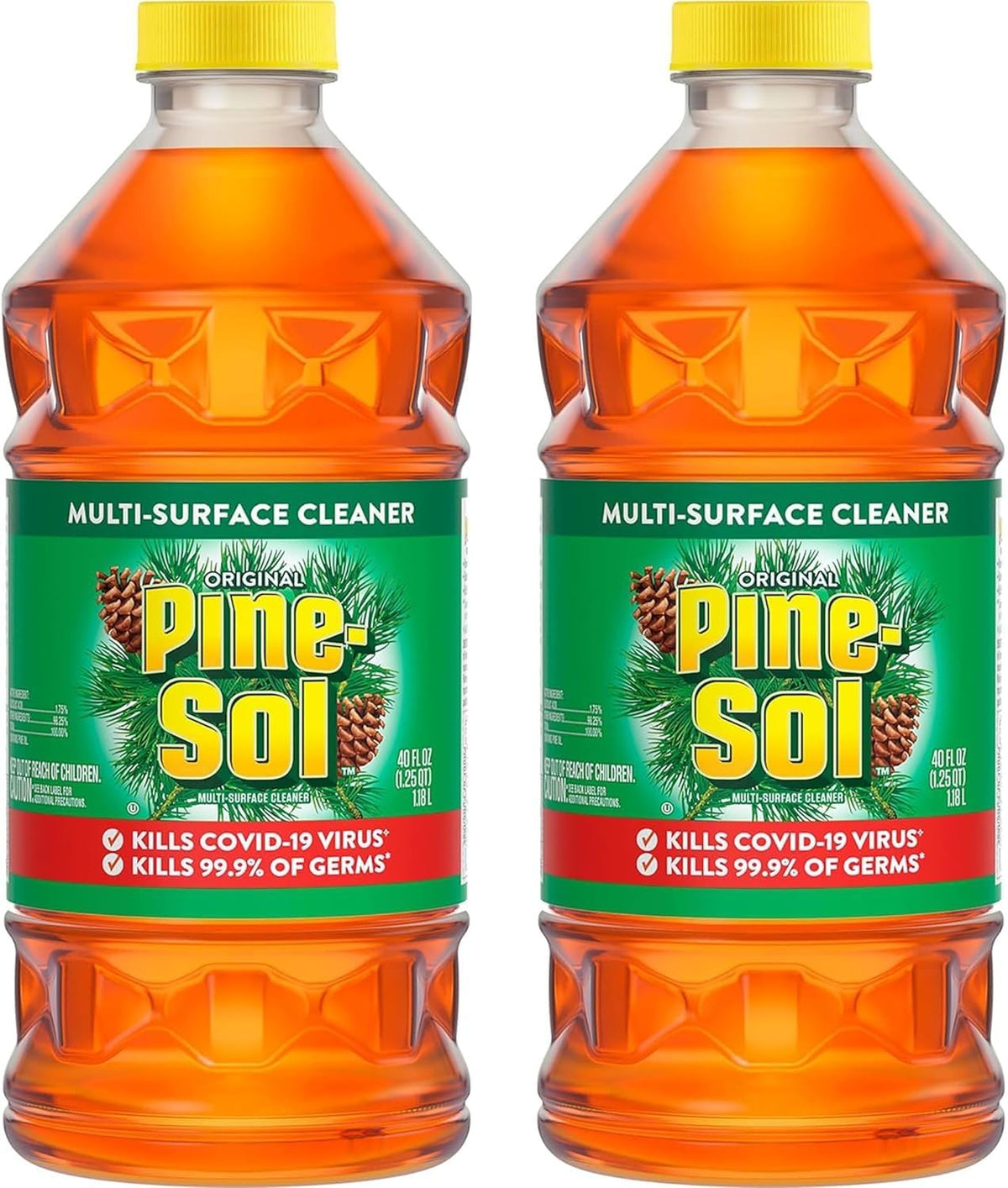 Pine-Sol Original Pine bottle for multi-surface cleaning with a fresh pine scent.