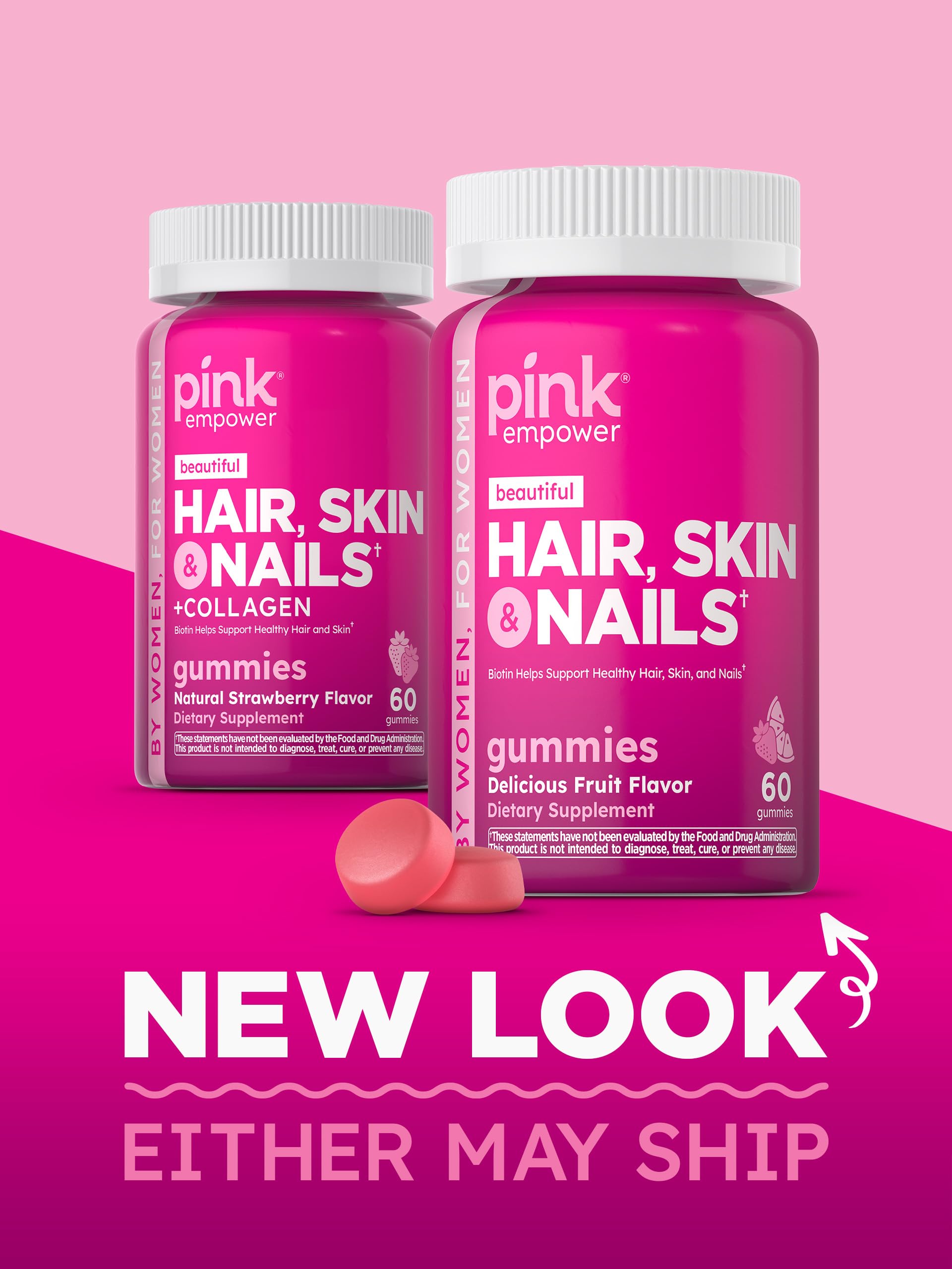 PINK bottle on white background conveys trusted, lab-tested quality.
