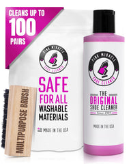 Pink Miracle Shoe Cleaner Kit bottle for quick, effective sneaker cleaning.