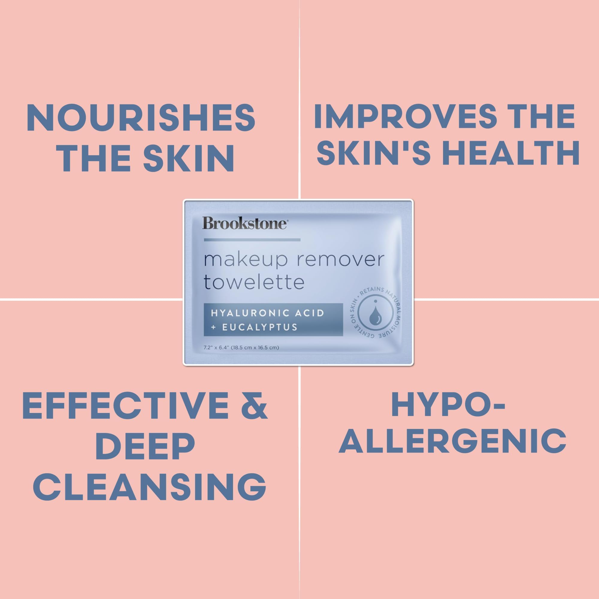 Single-use, hygienic Pink Sky Brookstone wipes for mess-free cleansing