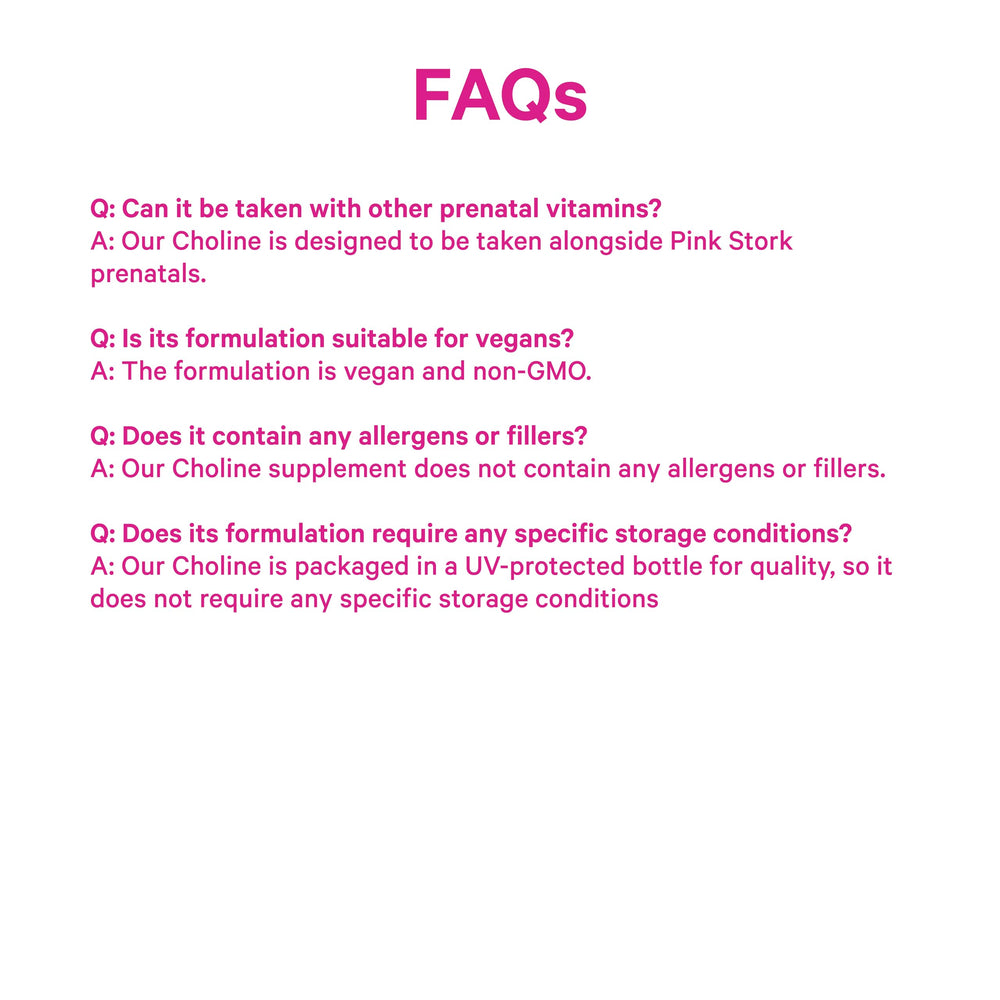 Pink Stork Choline undergoes third-party testing for safety and quality.