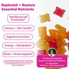 Total Postnatal vitamins packshot on a clean surface for postpartum wellness.